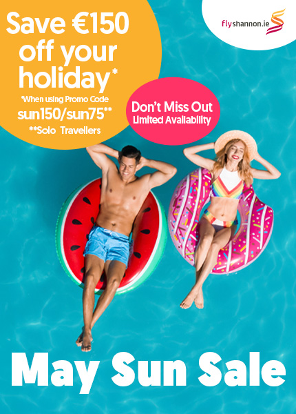 May Sun Sale - Save €150 off per booking