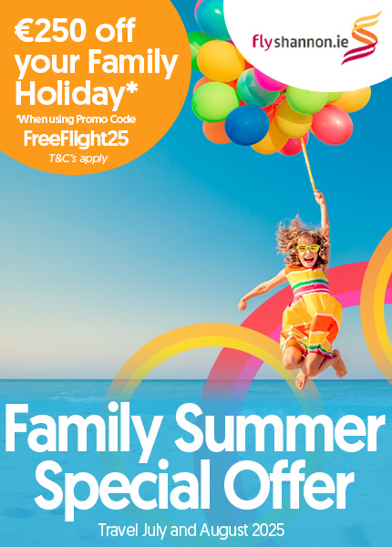 Family Summer Special Offer - €250 off your holiday