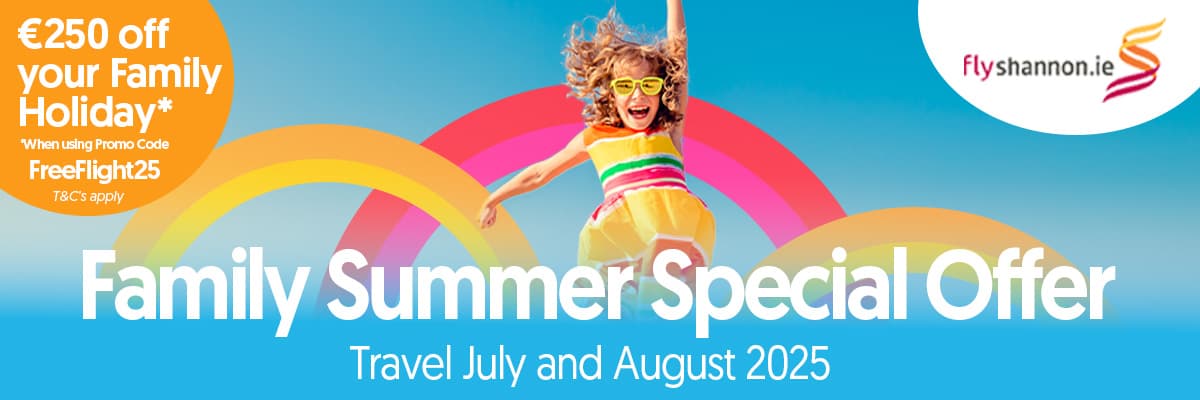 Family Summer Special Offer - €250 off your holiday