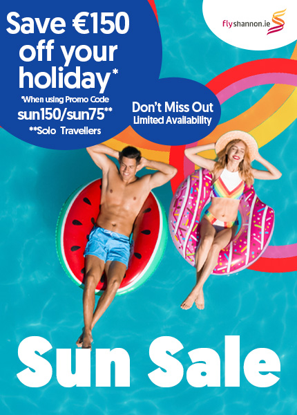 Sun Sale - Save €150 off per booking
